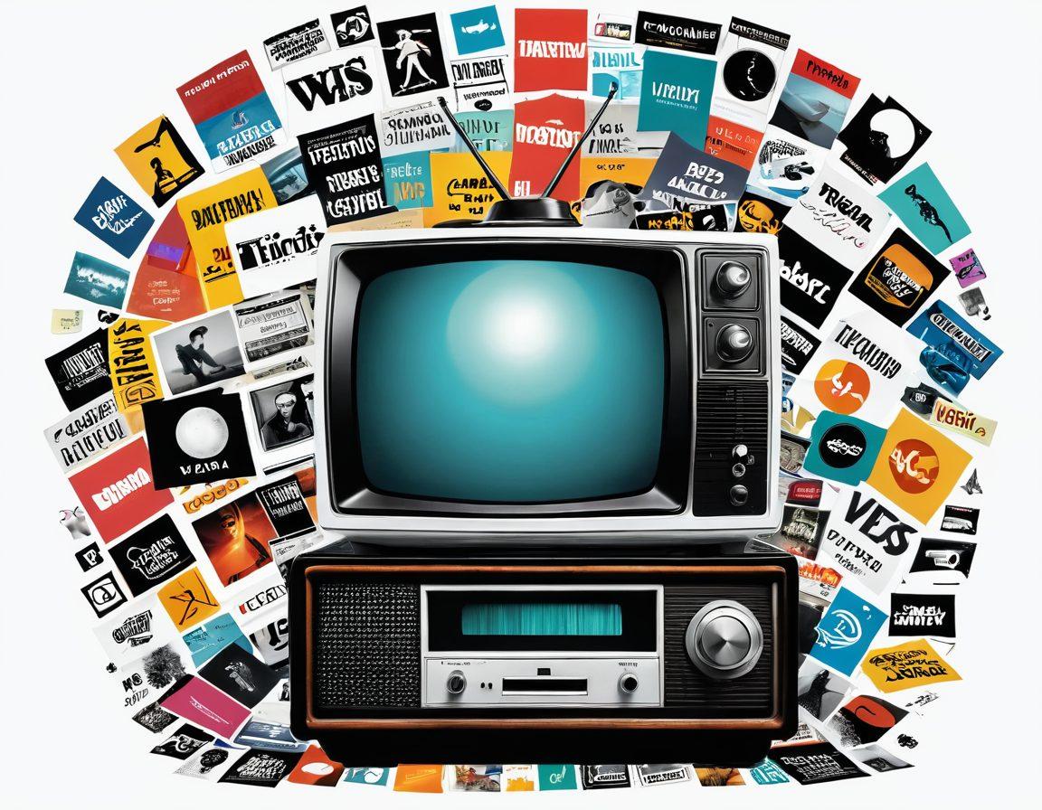 A collage depicting the evolution of adult media, transitioning from classic retro magazines and VHS tapes to modern streaming platforms and mobile apps. Include elements like a vintage TV, a smartphone displaying diverse content, and symbolic icons representing change and controversy. Emphasize a dynamic flow, illustrating the shifting landscape, with a contrasting color palette to highlight the journey. surreal art style. vibrant colors. white background.